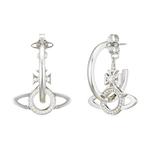 Vivienne Westwood Серебряные латунные серьги унисекс Silver - фото 4
