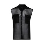 Рубашка Rick Owens Jumbo Sleeveless Shirt, Black - фото