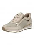 Кроссовки на шнуровке Marco Tozzi, цвет beige/gold - фото