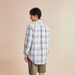 Tommy Hilfiger Рубашка мужская серая белая клетка - фото 6