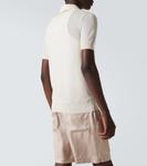 Рубашка-поло из хлопка и шелка Tom Ford, Chalk - фото 4