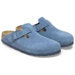 Сабо Birkenstock Boston Soft Footbed Suede Leather Narrow Fit Shoes 'Elemental Blue' - фото 3