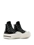 Кожаные кроссовки на платформе Converse, черный - фото 2