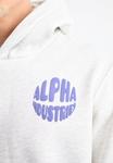 Толстовка Alpha Industries LOGO HOODY, Pastel Grey Melange/Grey - фото 6