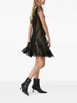 Мини-платье с кружевом Fleur Allsaints, черный - фото 3