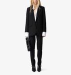 Блейзер Viva из эластичной ткани, украшенный стразами Zadig&Voltaire, черный - фото 2