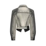 Feng Chen Wang Джинсовая куртка с нашивкой-логотипом, Black - фото 3