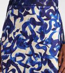 Юбка миди с принтом Dries Van Noten, синий - фото 4