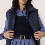 Шерстяной топ MIU MIU, темно-синий - фото 4