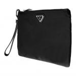 PRADA Нейлоновая косметичка клатч для мужчин черный - фото 2
