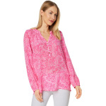 Эльза Топ Lilly Pulitzer, цвет Pink Blossom Foxy Llama - фото