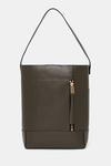 Кожаная сумка AllSaints ALBA HOBO, зеленый - фото