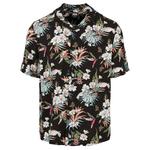 Рубашка с коротким рукавом Urban Classics Viscose AOP Resort, черный - фото 3