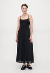 Платье Gap Tall MIXED MEDIA DRESS, True Black/Black - фото