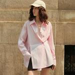 ELLE Рубашка Women's Pink Lapel - фото 4