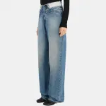 Брюки 5 pocket MM6 Maison Margiela, синий - фото 8