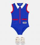 Купальник на молнии Mini Rodini, синий - фото 2