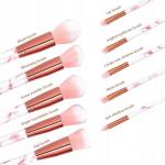 Набор кистей для макияжа «Мрамор», 10 шт. Deni Carte - фото 2