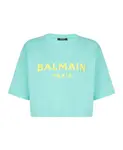 Футболка с принтом «Париж» Balmain, синий - фото