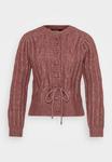 Кардиган Vero Moda Petite VMLISA STRING CARDIGAN, Rose Brown Melange/Mottled Pink - фото 5