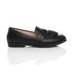 Лоферы из искусственной кожи на плоском каблуке AJVANI, черный - фото 2