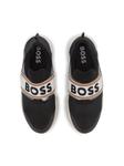 BOSS Kidswear кроссовки с логотипом, черный - фото 5