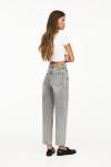 Базовые джинсы mom Pull And Bear, серый - фото 4