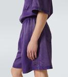 Шорты из твила Acne Studios, Dark Purple - фото 6