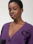 Вязаный кардиган Influencer, фиолетовый - фото 5