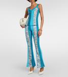 Брюки в стиле пэчворк с узором зигзаг Missoni, Patch  Blu - фото 2