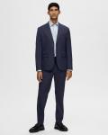 Мужской пиджак узкого кроя Selected, темно-синий - фото 6