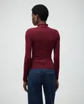 Свитер с воротником-стойкой Sfera, бордовый - фото 5