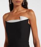 Платье-бюстье миди с декором Roland Mouret, черный - фото 4