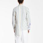 X Gallery Dept. Рубашка в технике пэчворк с эффектом краски Lanvin, белая - фото 4