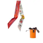 HERMES Шёлковый шарф, Red/Green - фото