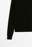 Джемпер Massimo Dutti CREW NECK SWEATER, Black - фото 9