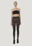 Колготки с розовым рисунком Wolford, Black Black - фото