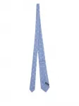 Шелковый галстук с узором Kiton, синий - фото 2