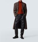 Кожаные прямые брюки Saint Laurent, нуар - фото 2