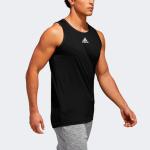 Баскетбольная майка мужская черная Adidas, черный - фото 6