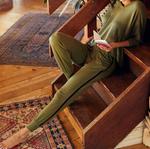 Сабина топ с V-образным вырезом в оливковом цвете LVHR - фото 2