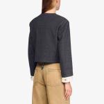 Жакет Sandro на пуговицах со стразами, мультиколор - фото 4