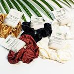 Yeye Белый атласный ободок для волос - фото 3