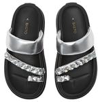 Шлепанцы женские Basto, серебряный - фото 9