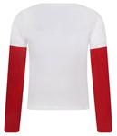 Лонгслив детский Guess с изображением медведя, белый/красный - фото 2