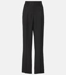 Прямые брюки из твила Brunello Cucinelli, черный - фото