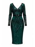 Платье GODDIVA, темно-зеленый - фото