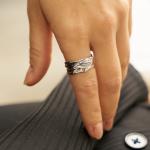 Кольцо Luna Burker, серебро - фото 4
