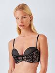 Cassie Lace Super Push Up Strapless бюстгальтер John Lewis, Black - фото 2