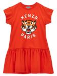 Платье с логотипом Kenzo Kids, красный - фото